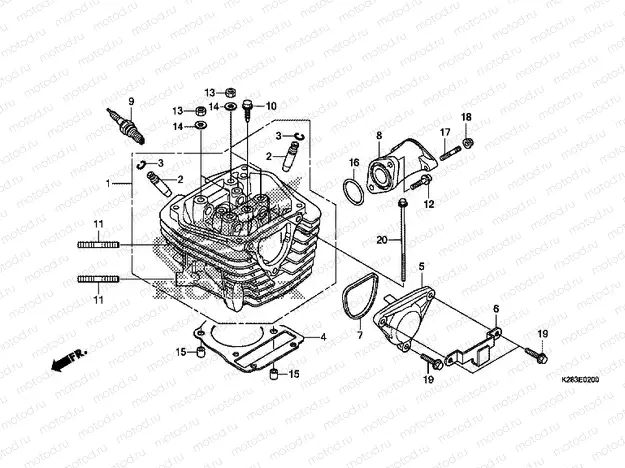 E-2 CYLINDER HEAD