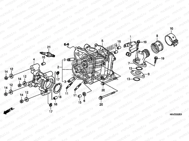 E-2 CYLINDER HEAD