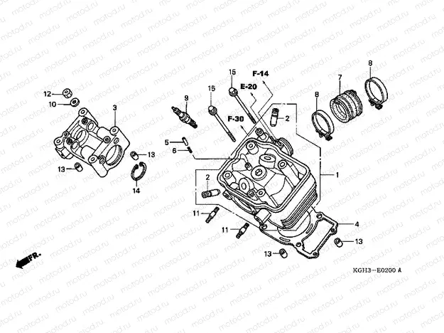 E-2 CYLINDER HEAD