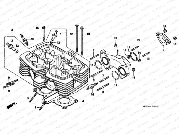 E-2 CYLINDER HEAD