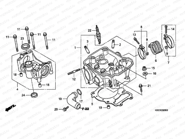 E-2 CYLINDER HEAD