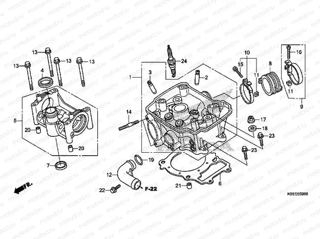 E-2 CYLINDER HEAD