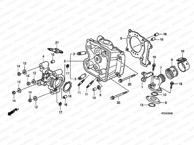 E-2 CYLINDER HEAD