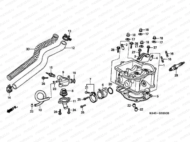 E-2 CYLINDER HEAD