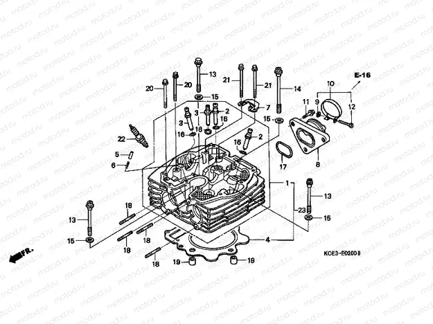 E-2 CYLINDER HEAD