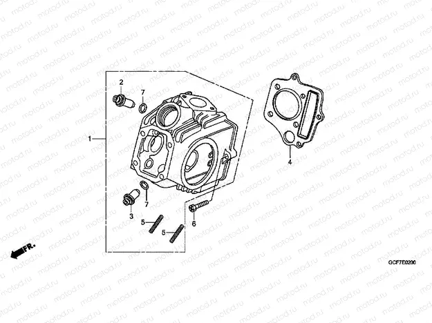 E-2 CYLINDER HEAD