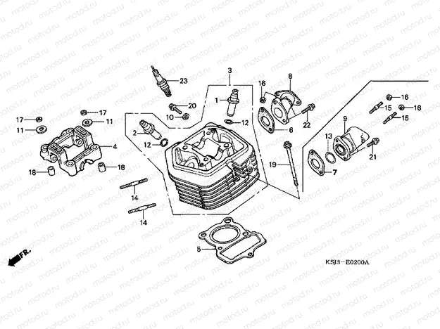 E-2 CYLINDER HEAD