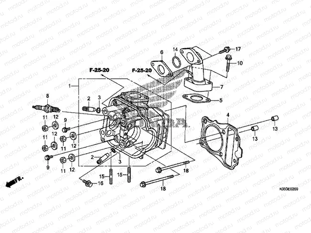 E-2 CYLINDER HEAD