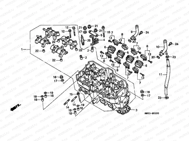 E-2 CYLINDER HEAD (CBR1000FH / FJ / FM)