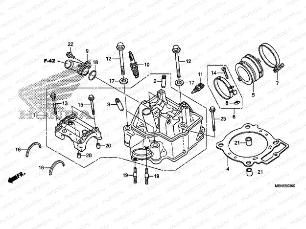 E-2 CYLINDER HEAD (D / E)