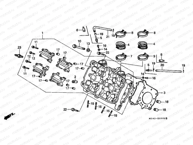 E-2 CYLINDER HEAD (FRONT)