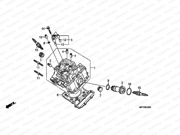 E-2 FRONT CYLINDER HEAD
