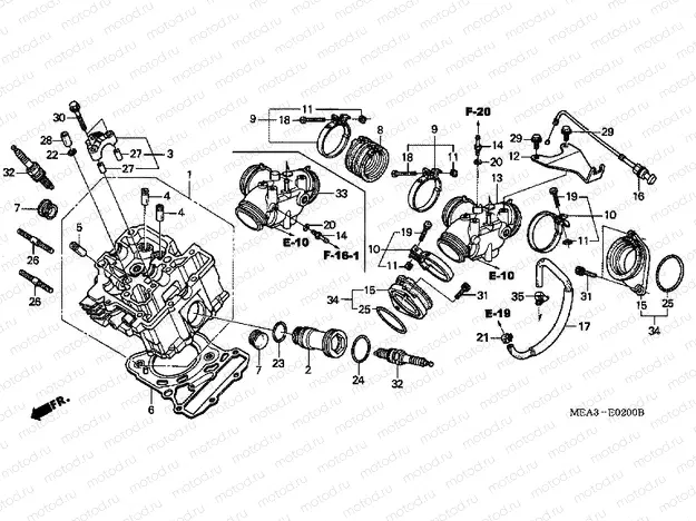 E-2 FRONT CYLINDER HEAD