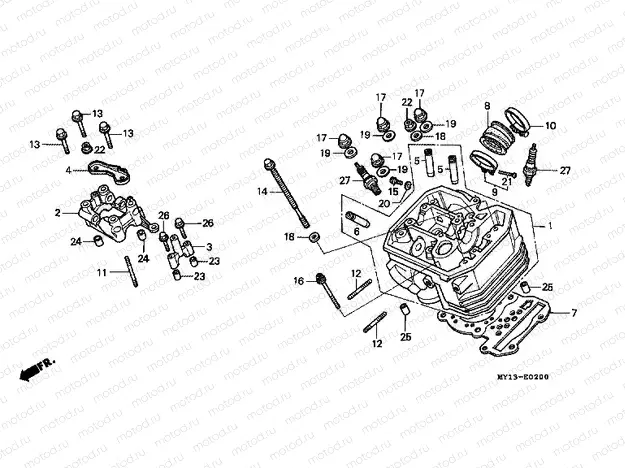 E-2 FRONT CYLINDER HEAD