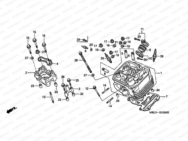 E-2 FRONT CYLINDER HEAD