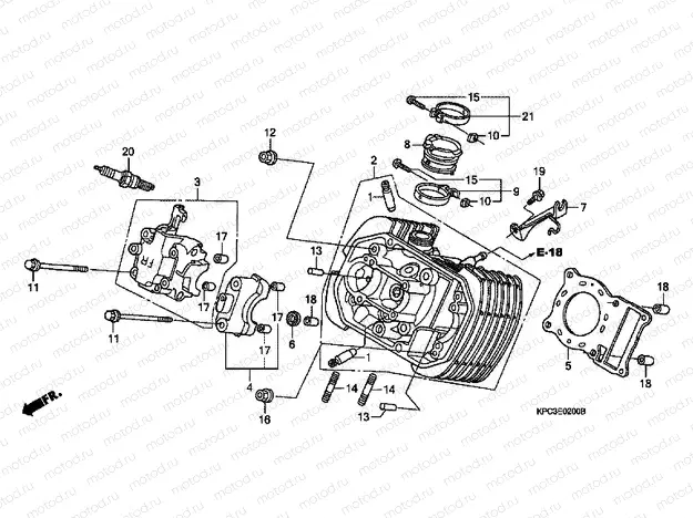 E-2 FRONT CYLINDER HEAD