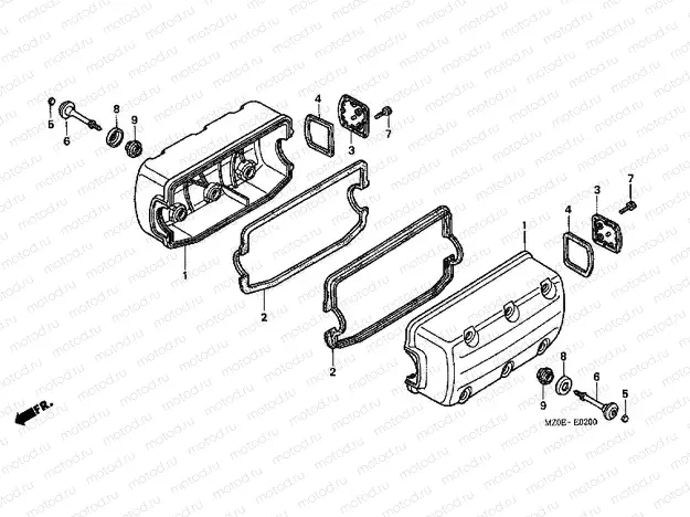 E-2 VALVE COVER