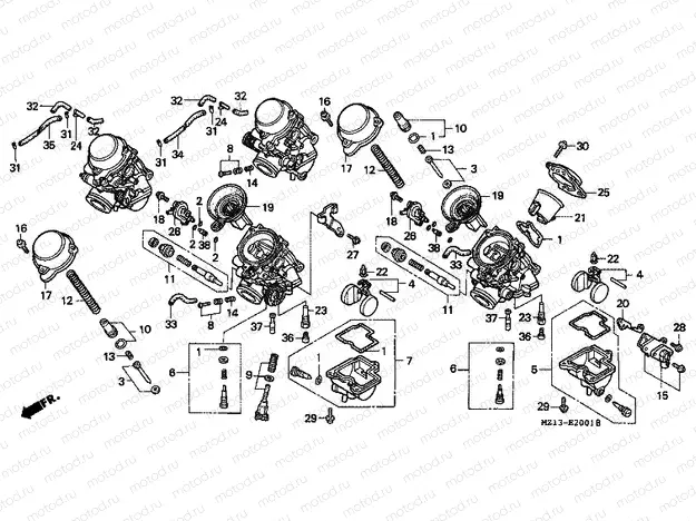 E-20-1 CARBURETOR (PARTS)