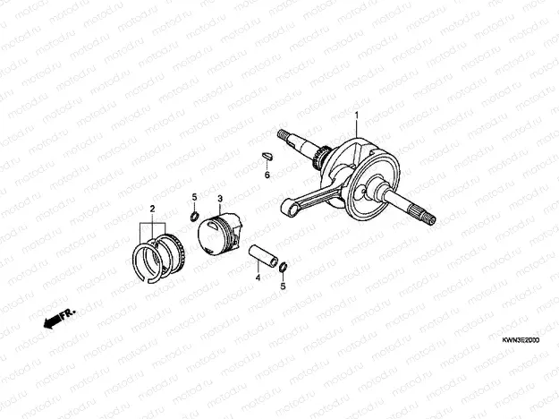 E-20 CRANKSHAFT / PISTON