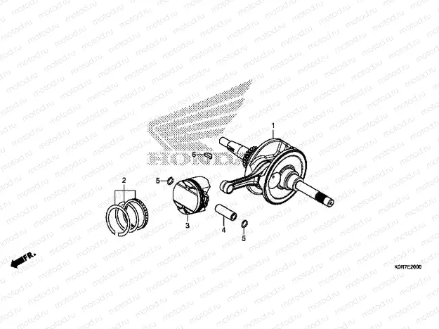 E-20 CRANKSHAFT & PISTON
