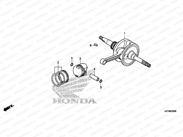 E-20 CRANKSHAFT / PISTON