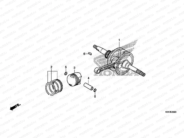 E-20 CRANKSHAFT / PISTON