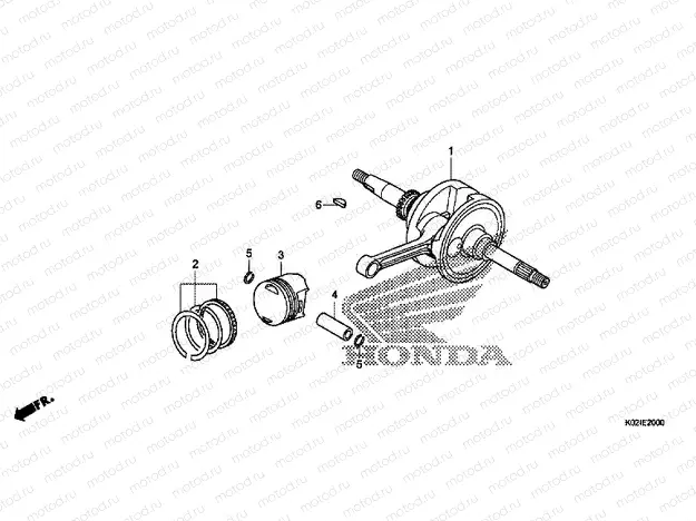 E-20 CRANKSHAFT / PISTON