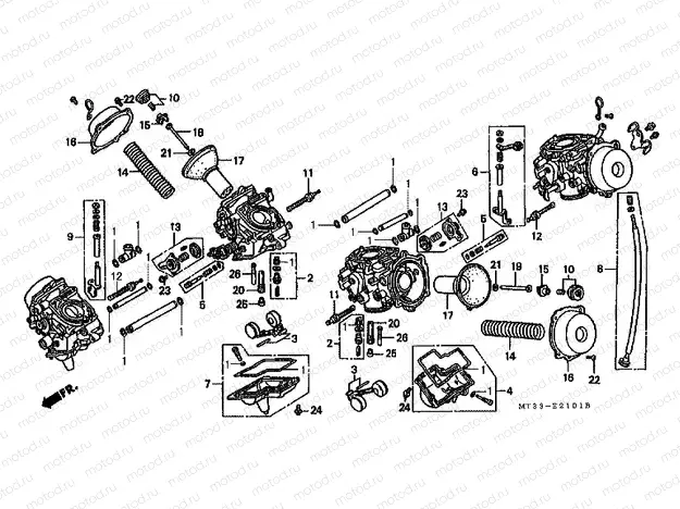 E-21-1 CARBURETOR (PARTS)