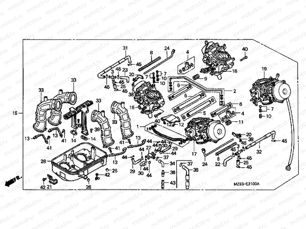 E-21 CARBURETOR INSTALLATION.