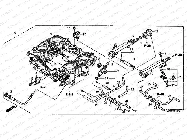 E-21 THROTTLE HOUSING (ED.)