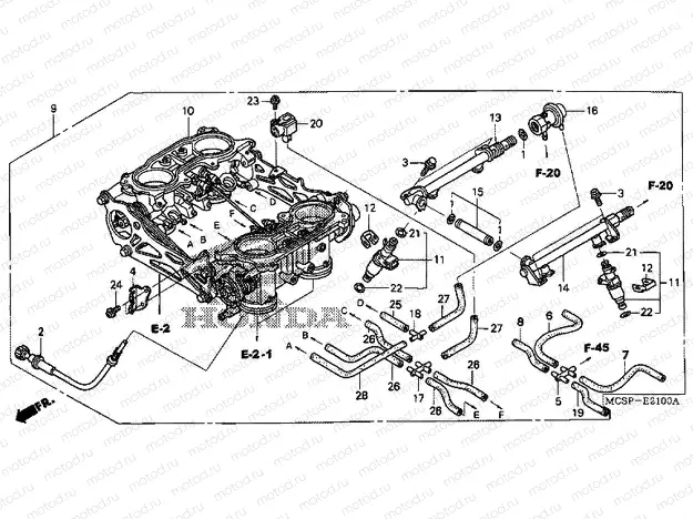 E-21 THROTTLE HOUSING (ED.)
