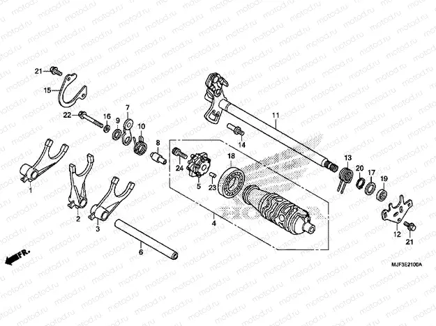 E-21 TRANSMISSION DRUM (CTX700A)