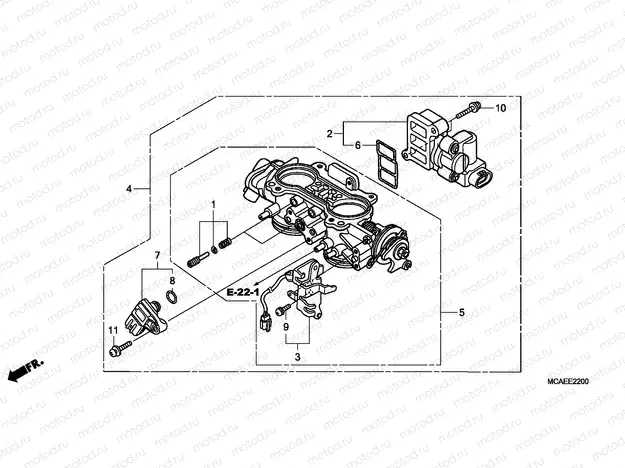 E-22 THROTTLE BODY