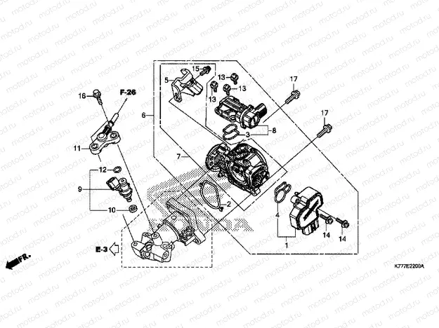 E-22 THROTTLE BODY / FUEL INJECTOR