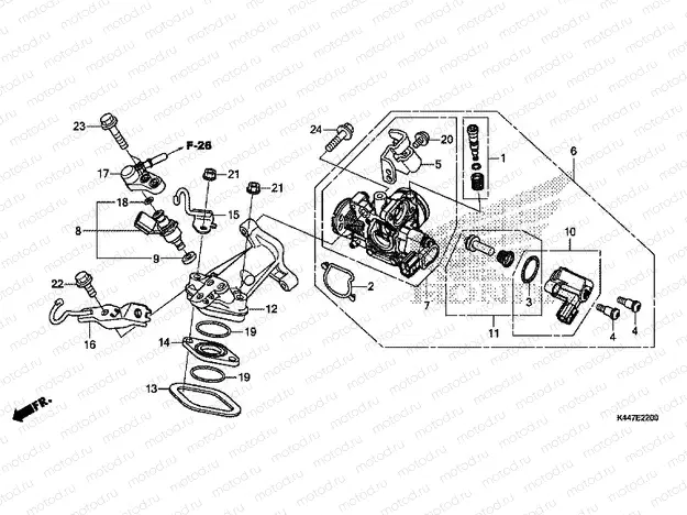 E-22 THROTTLE BODY / FUEL INJECTOR