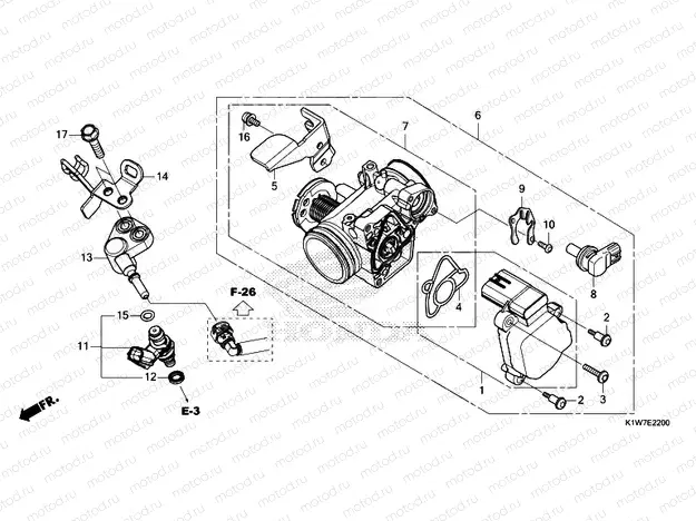 E-22 THROTTLE BODY/FUEL INJECTOR