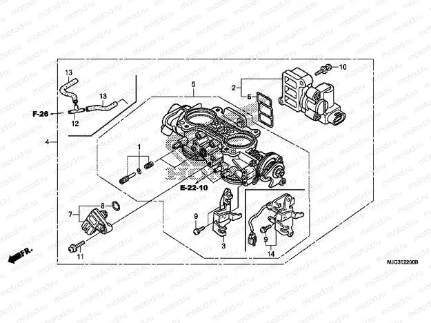 E-22 THROTTLE HOUSING