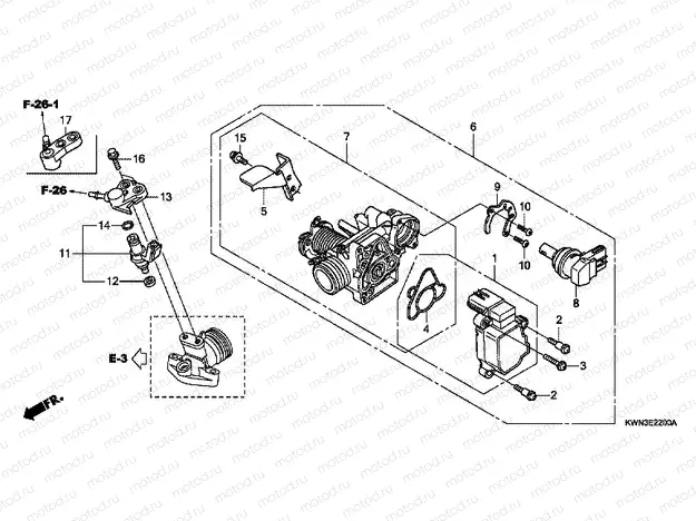 E-22 THROTTLE HOUSING