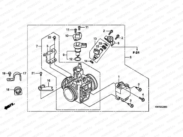 E-22 THROTTLE HOUSING