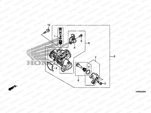 E-22 THROTTLE HOUSING