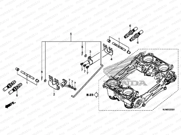 E-23-20 THROTTLE HOUSING (PARTS)