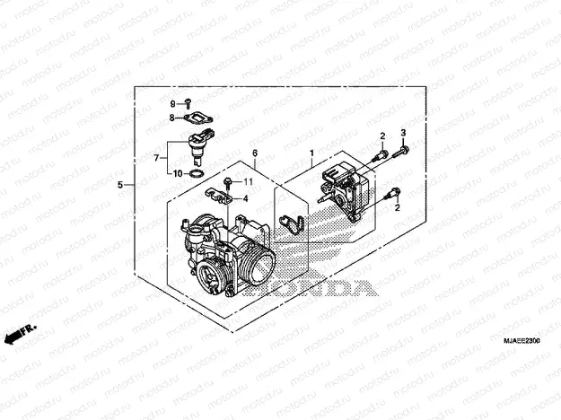 E-23 THROTTLE HOUSING