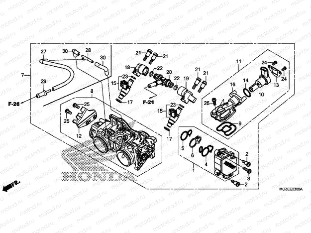 E-23 THROTTLE HOUSING