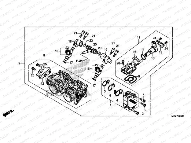 E-23 THROTTLE HOUSING