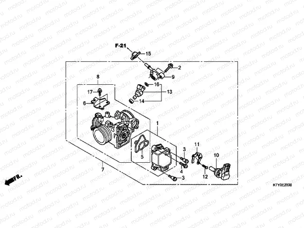 E-23 THROTTLE HOUSING