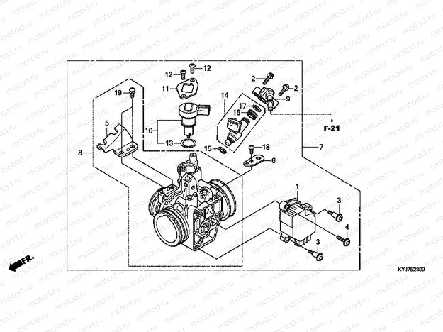 E-23 THROTTLE HOUSING