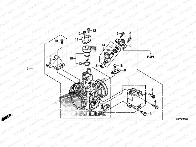 E-23 THROTTLE HOUSING