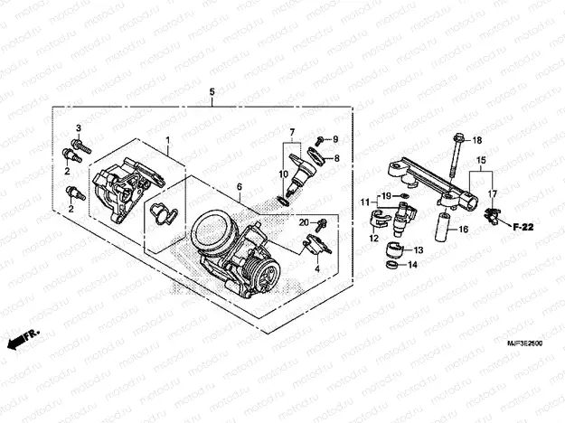 E-25 THROTTLE HOUSING