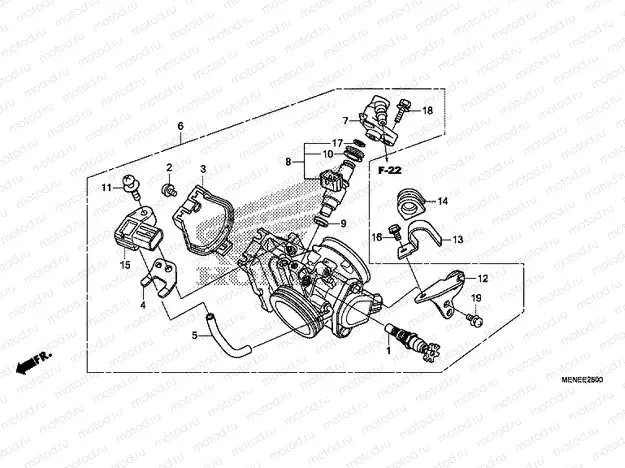 E-25 THROTTLE HOUSING