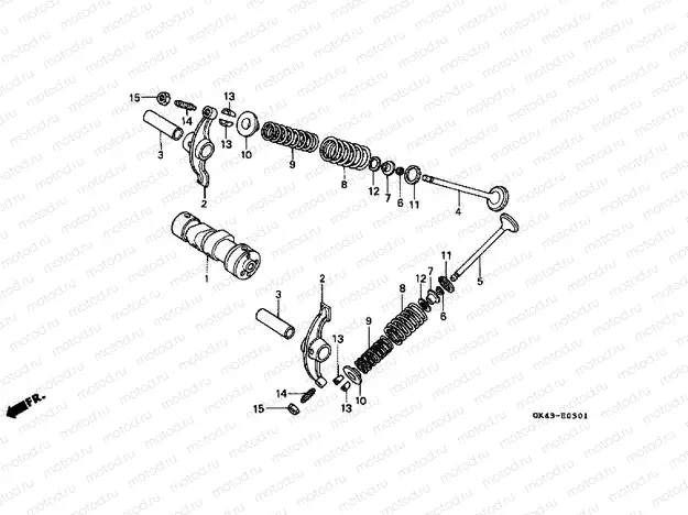 E-3-1 CAMSHAFT / VALVE (C50LAG / J / N)